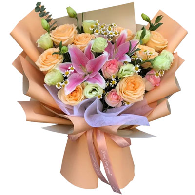 桂林11朵玫瑰桔梗百合，陪你每个季节